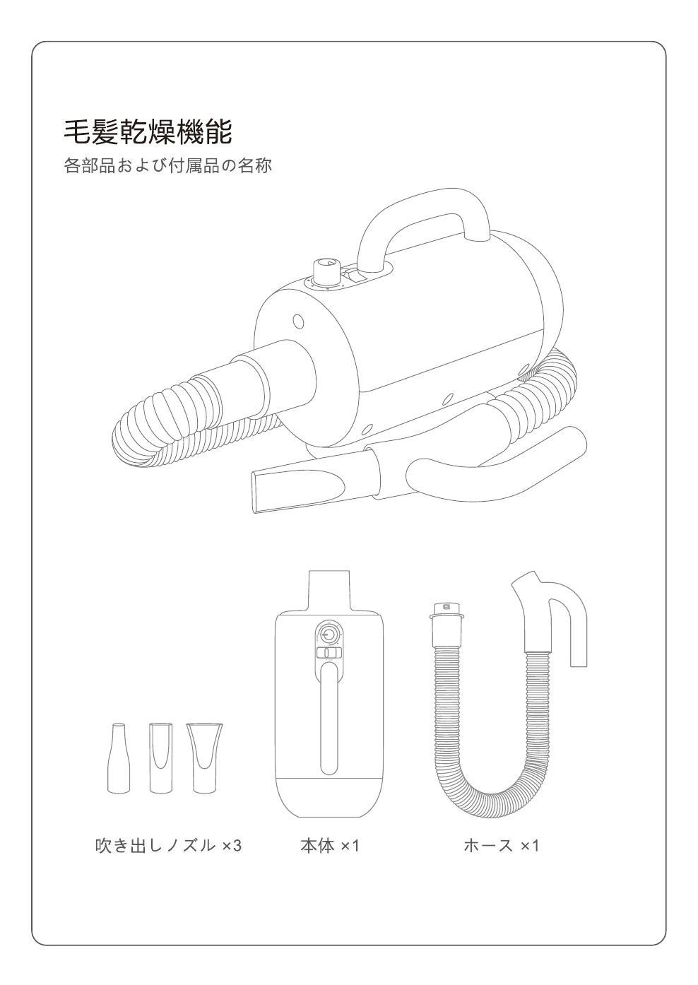 ペット用ドライヤー取扱説明書 2